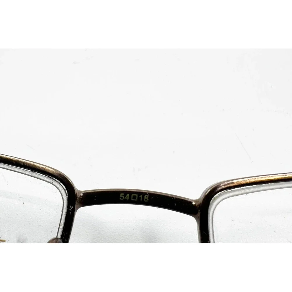 Perry Ellis Eyeglasses Men Brown Half Rim PE 262A-2 54-18-135